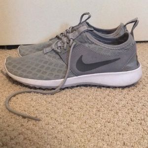 Grey Nike trainers